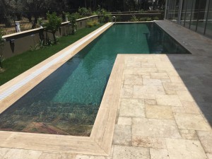 Traverten havuz kaplama